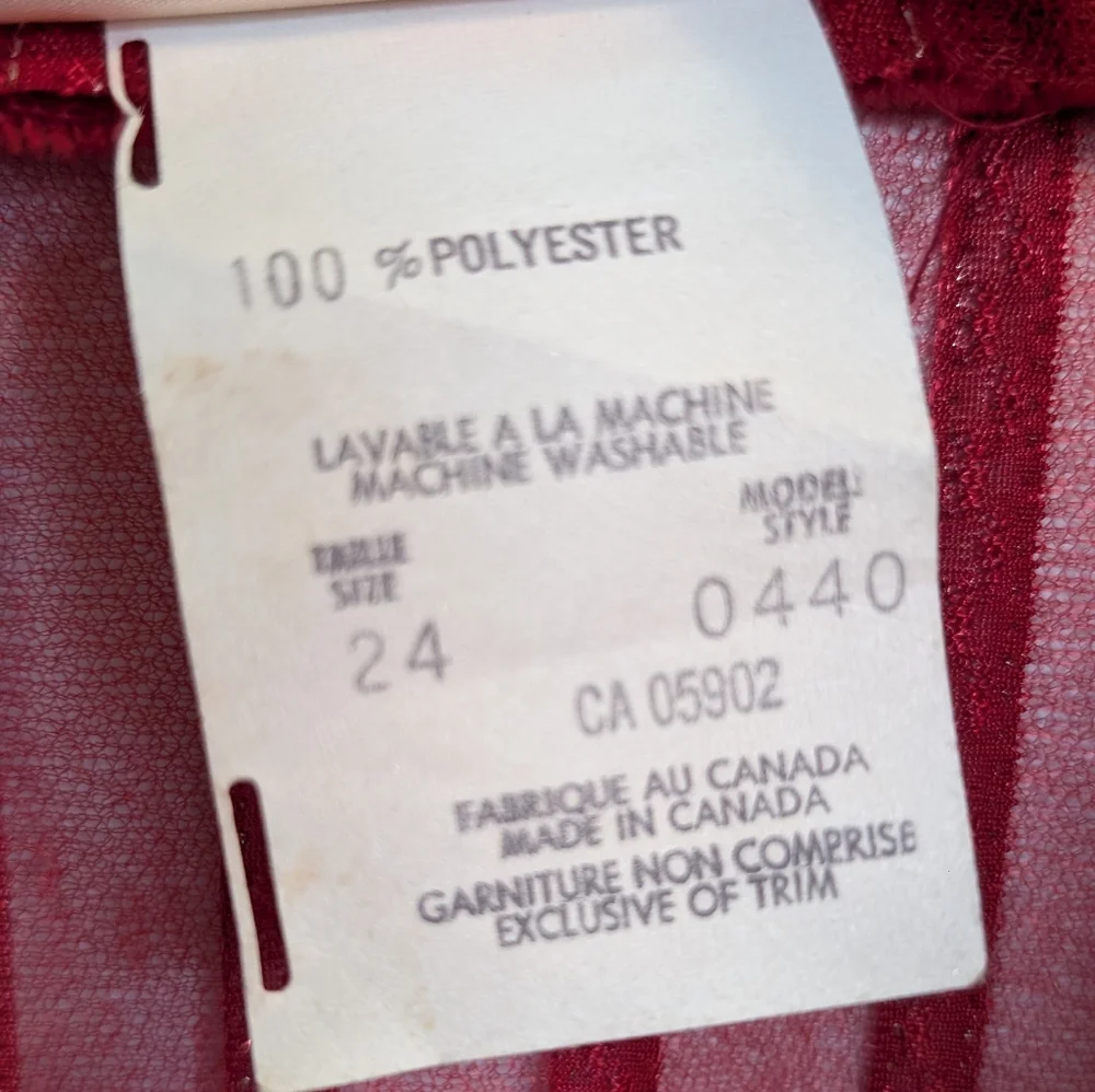 Sheer Red Women's Robe - Picture 5 of 5